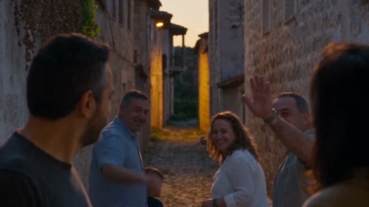 Sokakta buluşan aile
